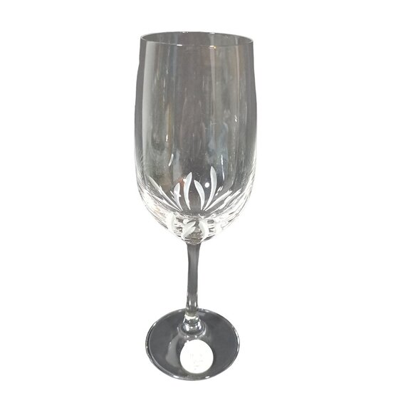 Princess House Crystal Wine Glass With Etched Floral Design Lead Crystal Germany - Picture 1 of 15